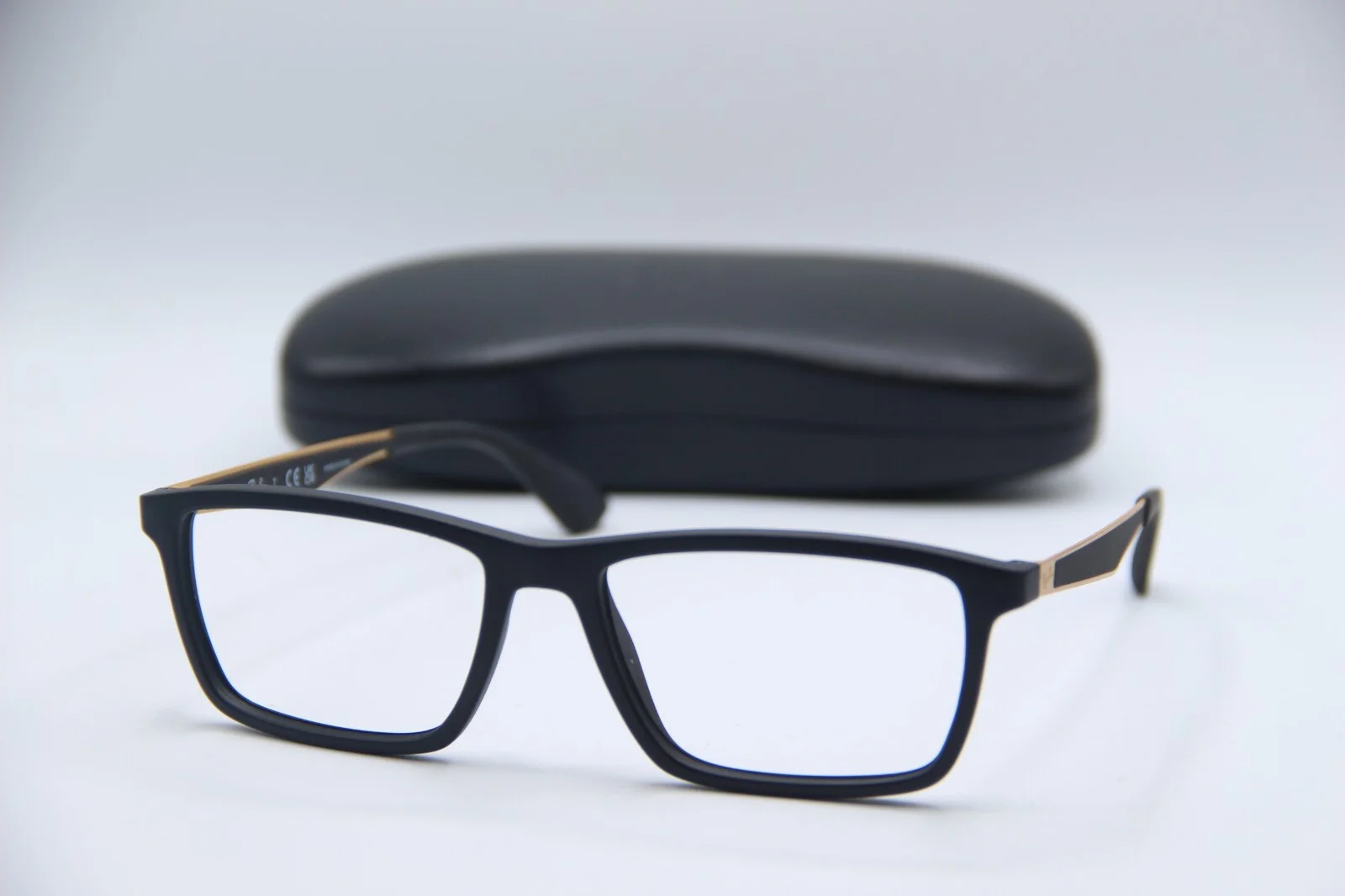 NEW RAY-BAN RB 7056 5644 MATTE BLACK GOLD AUTHENTIC FRAMES EYEGLASSES 55-17