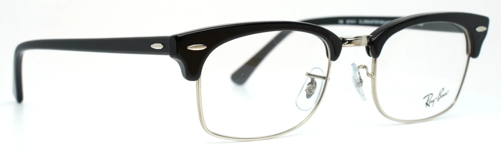 RAY BAN RB3916-V 2000 Mens Black Square Clubmaster Eyeglasses 52-21-145 B:38 3