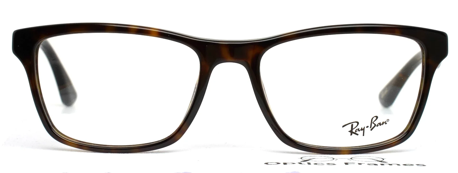 RAY BAN RB5279F 2012 Dark Havana Mens Rectangle Eyeglasses 55-18-145 B:38 2