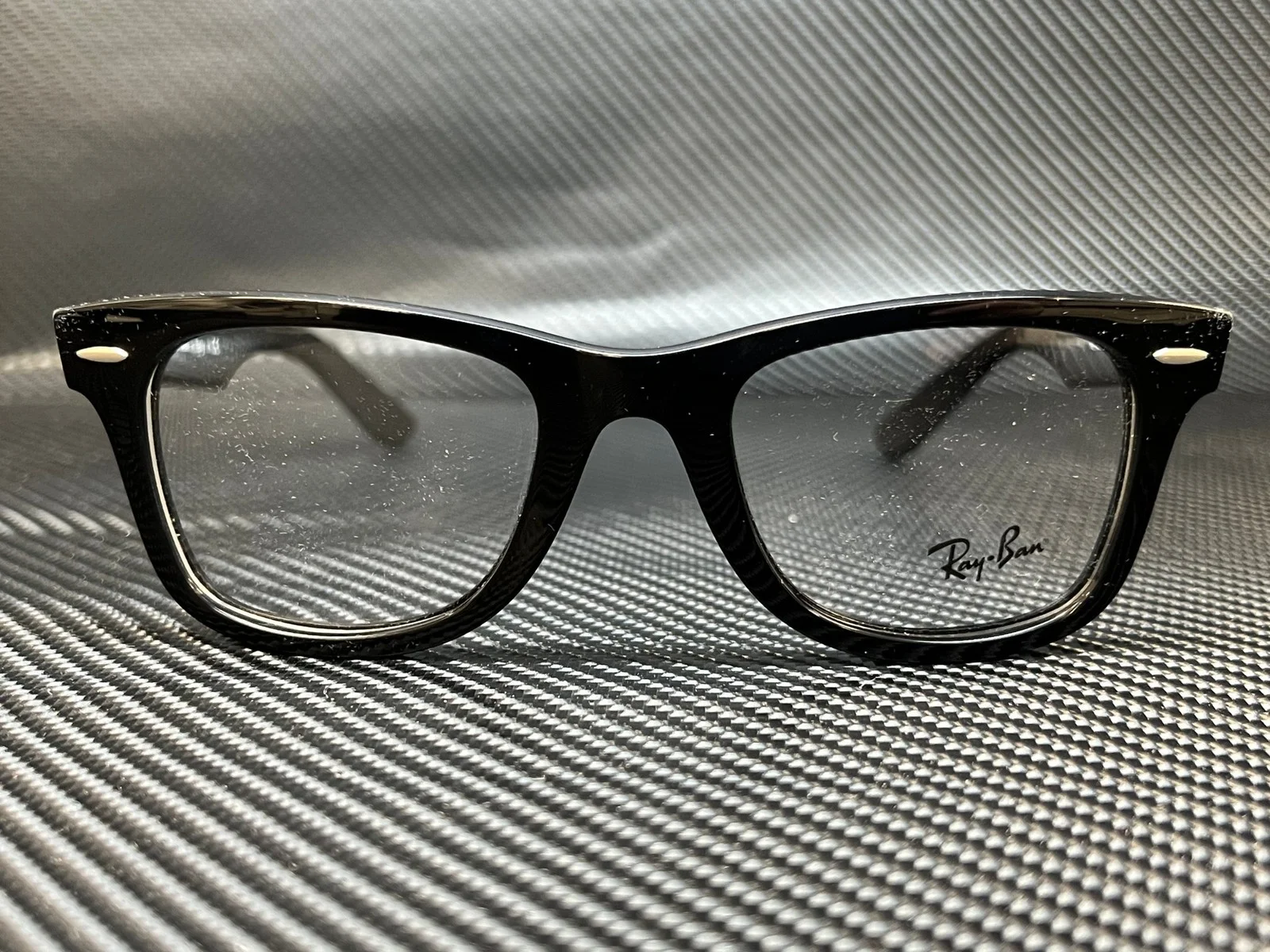 RAY BAN RX4340V 2000 Black Square 50 mm Unisex Eyeglasses 3